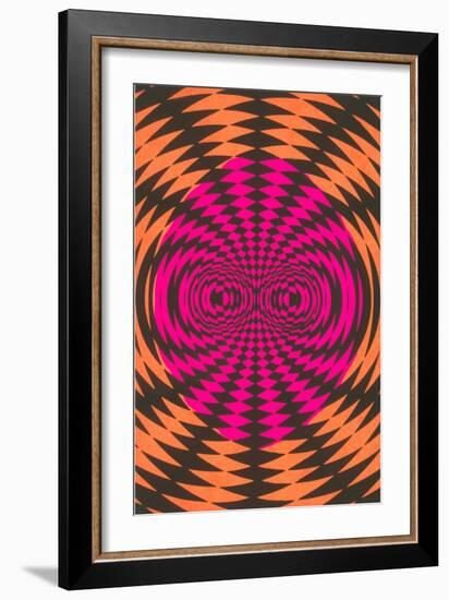 Op Art Psychedelic Pattern-null-Framed Art Print