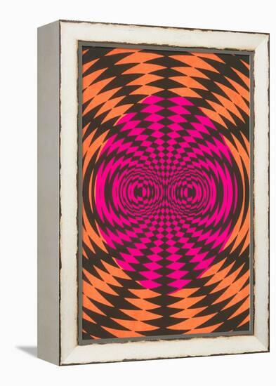 Op Art Psychedelic Pattern-null-Framed Stretched Canvas