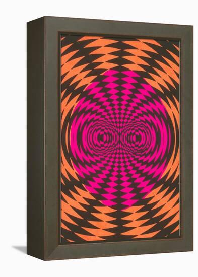 Op Art Psychedelic Pattern-null-Framed Stretched Canvas