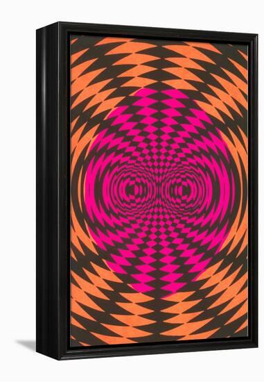 Op Art Psychedelic Pattern-null-Framed Stretched Canvas