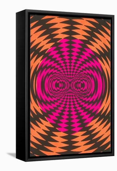 Op Art Psychedelic Pattern-null-Framed Stretched Canvas