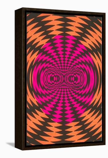 Op Art Psychedelic Pattern-null-Framed Stretched Canvas