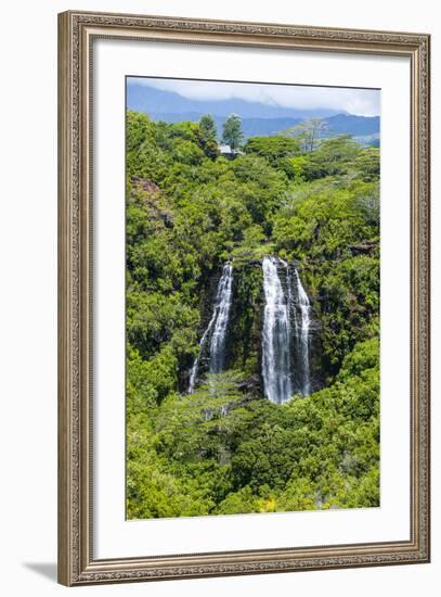 Opaekaa Falls, Kauai, Hawaii, United States of America, Pacific-Michael Runkel-Framed Photographic Print