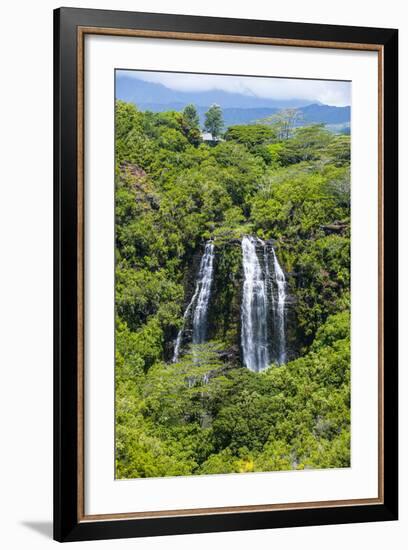 Opaekaa Falls, Kauai, Hawaii, United States of America, Pacific-Michael Runkel-Framed Photographic Print