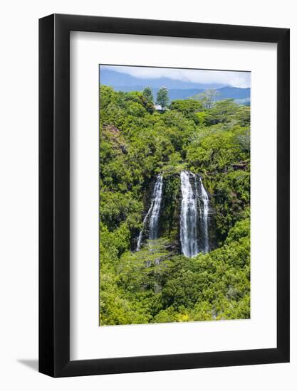 Opaekaa Falls, Kauai, Hawaii, United States of America, Pacific-Michael Runkel-Framed Photographic Print