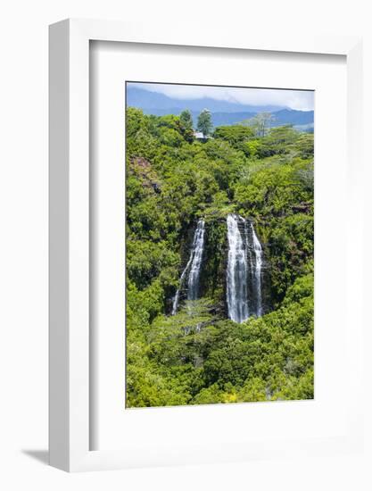 Opaekaa Falls, Kauai, Hawaii, United States of America, Pacific-Michael Runkel-Framed Photographic Print