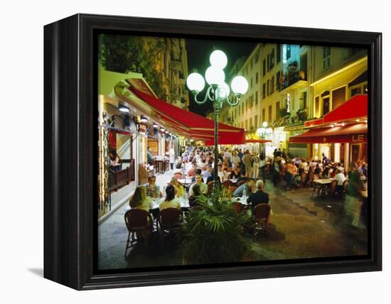 Open Air Cafes and Restaurants, Nice, Cote d'Azure, Provence, France, Europe-Walter Rawlings-Framed Premier Image Canvas