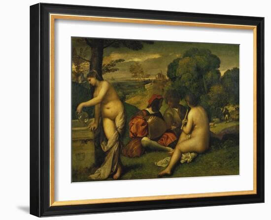 Open-Air Concert-Titian (Tiziano Vecelli)-Framed Giclee Print