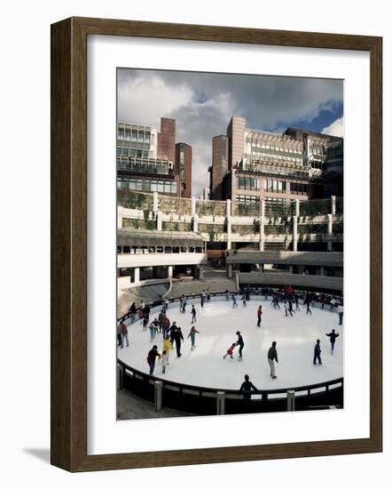 Open Air Ice Rink, Broadgate, City of London, London, England, United Kingdom-Adam Woolfitt-Framed Photographic Print