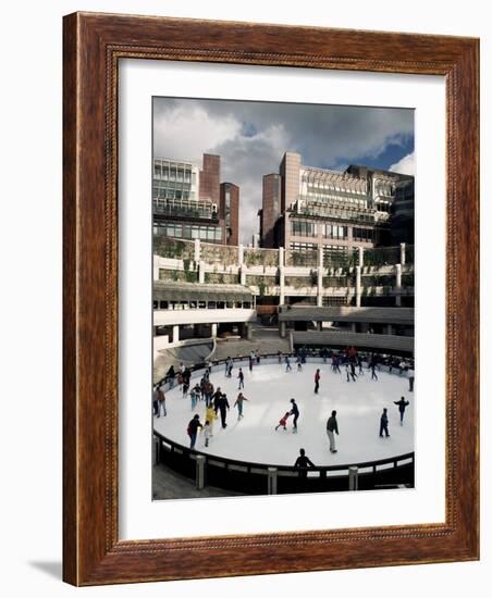 Open Air Ice Rink, Broadgate, City of London, London, England, United Kingdom-Adam Woolfitt-Framed Photographic Print