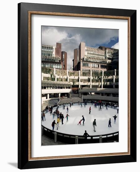 Open Air Ice Rink, Broadgate, City of London, London, England, United Kingdom-Adam Woolfitt-Framed Photographic Print