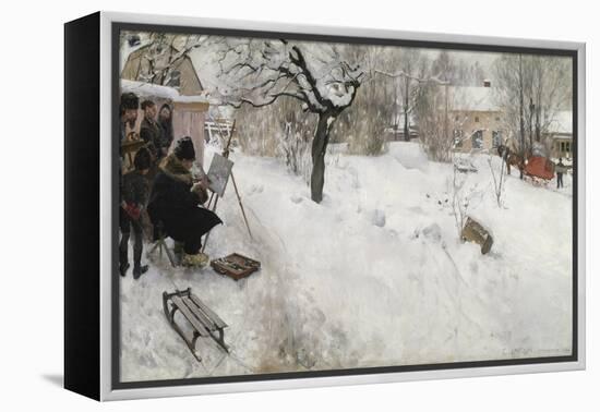 Open-Air Painter, 1886-Carl Larsson-Framed Premier Image Canvas