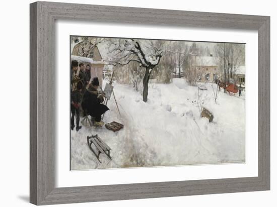 Open-Air Painter, 1886-Carl Larsson-Framed Giclee Print