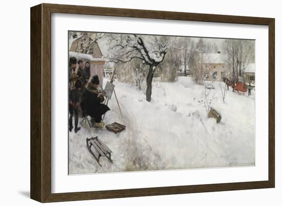 Open-Air Painter, 1886-Carl Larsson-Framed Giclee Print