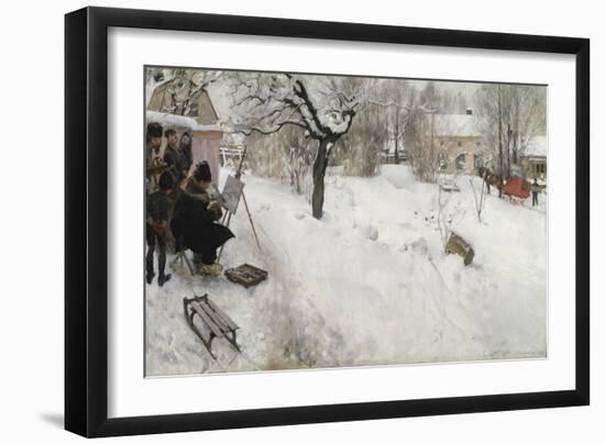 Open-Air Painter, 1886-Carl Larsson-Framed Giclee Print