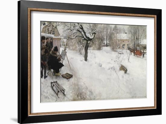 Open-Air Painter, 1886-Carl Larsson-Framed Giclee Print