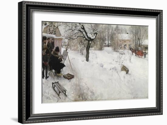 Open-Air Painter, 1886-Carl Larsson-Framed Giclee Print