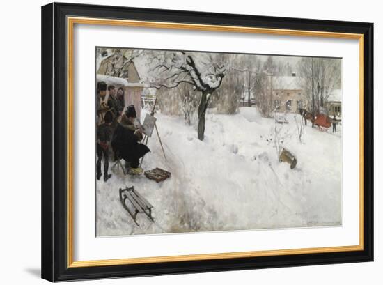 Open-Air Painter, 1886-Carl Larsson-Framed Giclee Print