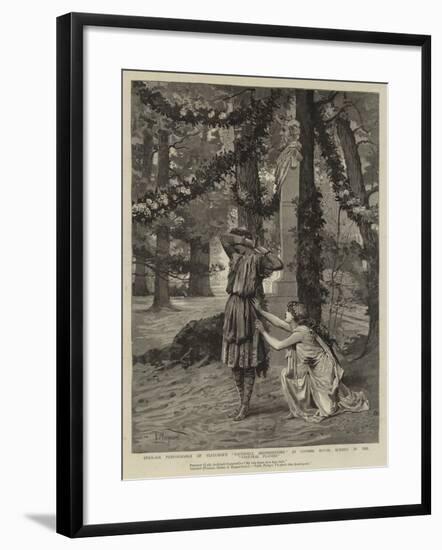 Open-Air Performance of Fletcher's Faithfull Shepherdesse at Coombe House-null-Framed Giclee Print