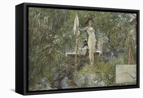 Open-Air Studio, from 'A Home' series, c.1895-Carl Larsson-Framed Premier Image Canvas