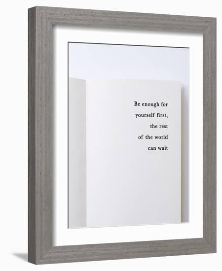 Open Book - Be Enough-Tom Frazier-Framed Giclee Print