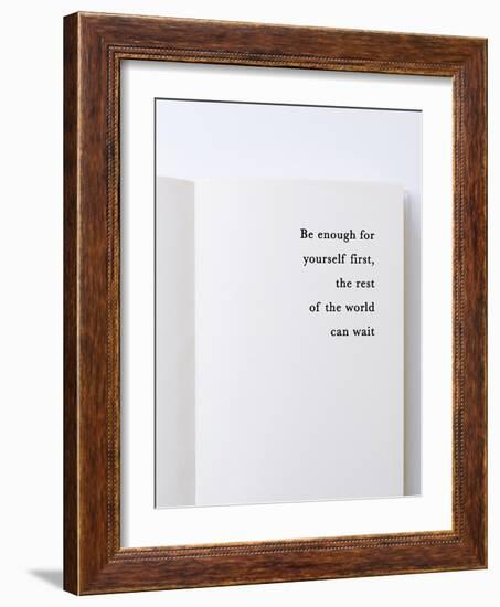 Open Book - Be Enough-Tom Frazier-Framed Giclee Print