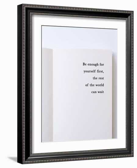 Open Book - Be Enough-Tom Frazier-Framed Giclee Print