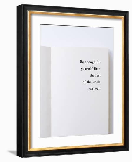 Open Book - Be Enough-Tom Frazier-Framed Giclee Print