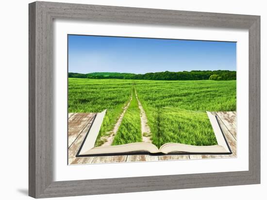 Open Book Of Nature With Way-Olegkalina-Framed Premium Giclee Print