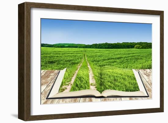 Open Book Of Nature With Way-Olegkalina-Framed Premium Giclee Print