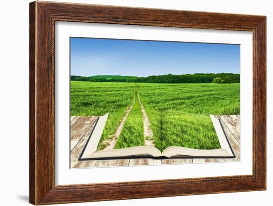 Open Book Of Nature With Way-Olegkalina-Framed Premium Giclee Print