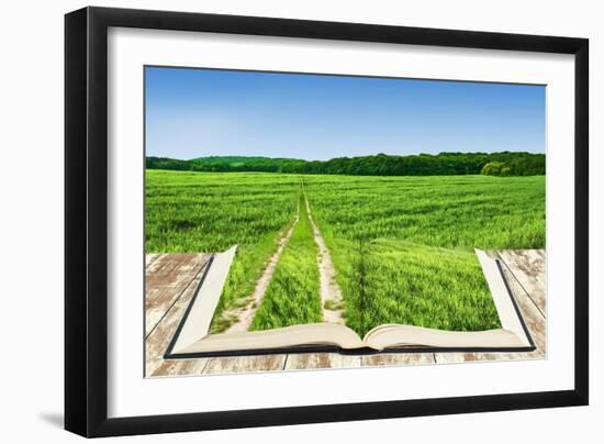 Open Book Of Nature With Way-Olegkalina-Framed Premium Giclee Print