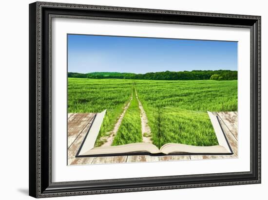 Open Book Of Nature With Way-Olegkalina-Framed Premium Giclee Print