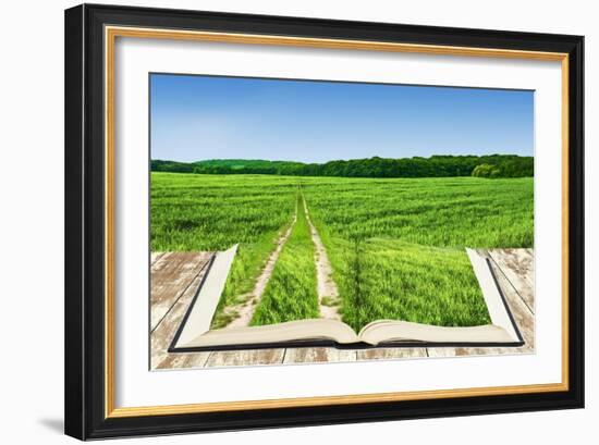 Open Book Of Nature With Way-Olegkalina-Framed Premium Giclee Print