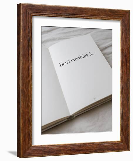 Open Book - Overthink-Tom Frazier-Framed Giclee Print