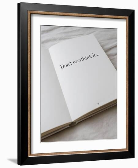 Open Book - Overthink-Tom Frazier-Framed Giclee Print