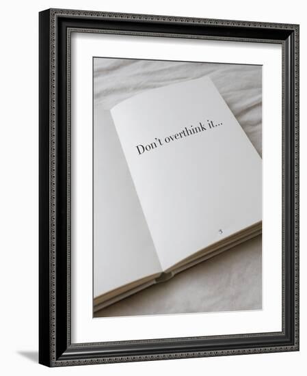 Open Book - Overthink-Tom Frazier-Framed Giclee Print