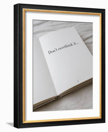 Open Book - Overthink-Tom Frazier-Framed Giclee Print