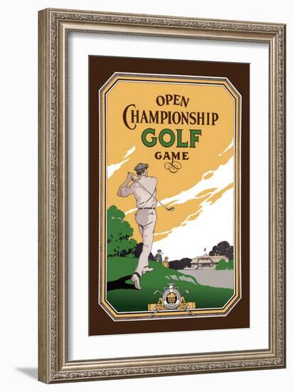 Open Championship Golf Game-null-Framed Art Print