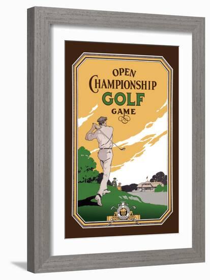 Open Championship Golf Game-null-Framed Art Print