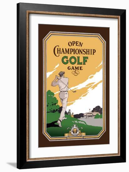 Open Championship Golf Game-null-Framed Art Print