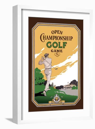 Open Championship Golf Game-null-Framed Art Print