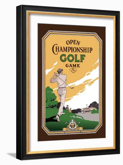 Open Championship Golf Game-null-Framed Art Print