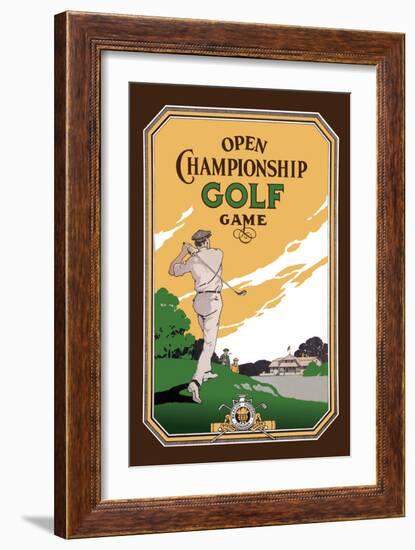 Open Championship Golf Game-null-Framed Premium Giclee Print