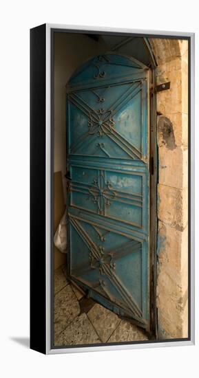 Open door, Safed (Zfat), Galilee, Israel-null-Framed Premier Image Canvas
