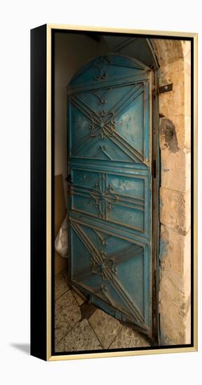 Open door, Safed (Zfat), Galilee, Israel-null-Framed Premier Image Canvas