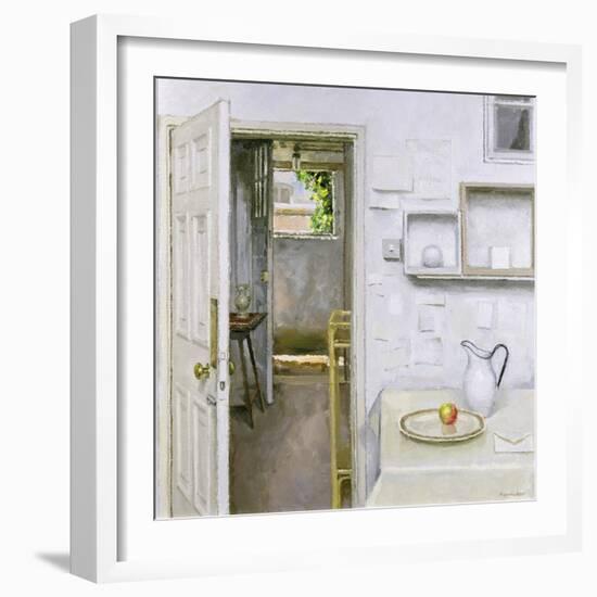 Open Doors with Still Life and Letter, 2004-Charles E. Hardaker-Framed Giclee Print