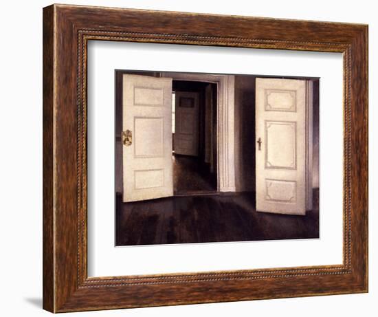 Open Doors-Vilhelm Hammershoi-Framed Giclee Print