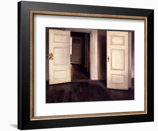 Open Doors-Vilhelm Hammershoi-Framed Giclee Print