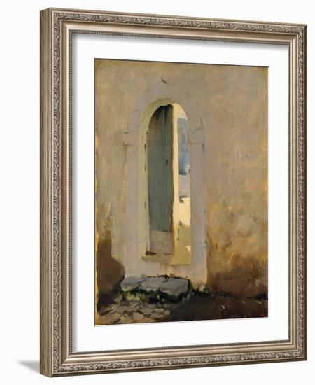 Open Doorway, Morocco, 1879-80-John Singer Sargent-Framed Giclee Print